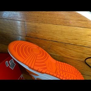Orange and White dunks (new and un-used)